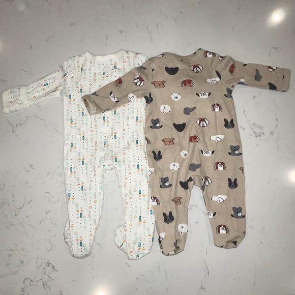 NEW Preemie Asher & Olivia + Nordstrom Baby Footie 1 PC Outfits Sets Puppy Cute! - Picture 3 of 11